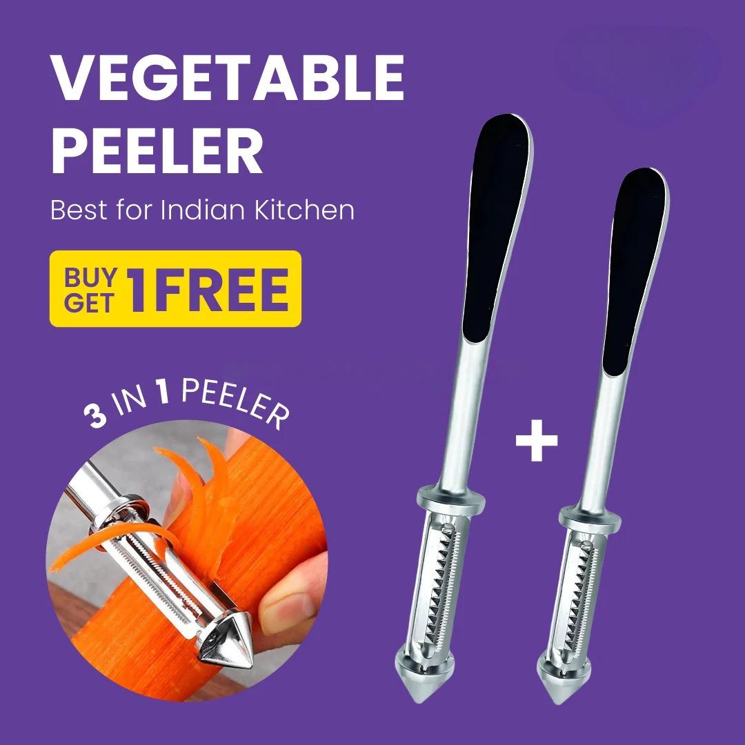 3 in 1 Stainless steel Multifunctional Veggie Peeler (Buy 1 get 1 FREE)