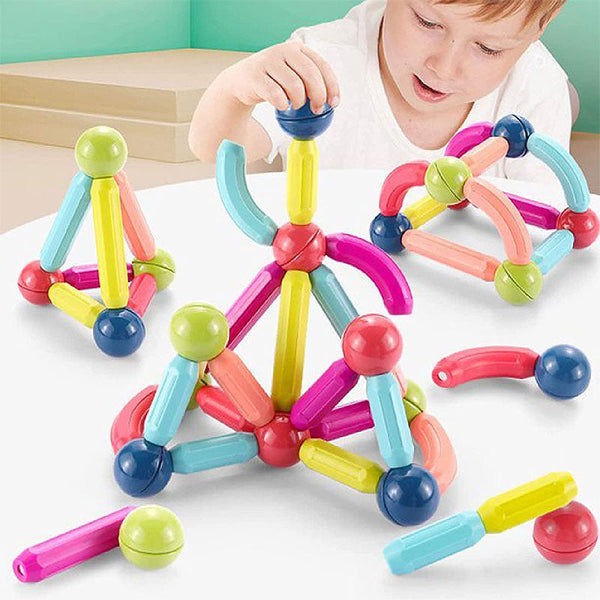 Magnetic Building Blocks + FREE 6000 Pages 7 IN 1 PDF Worksheet For Kids