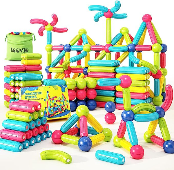 Magnetic Building Blocks + FREE 6000 Pages 7 IN 1 PDF Worksheet For Kids