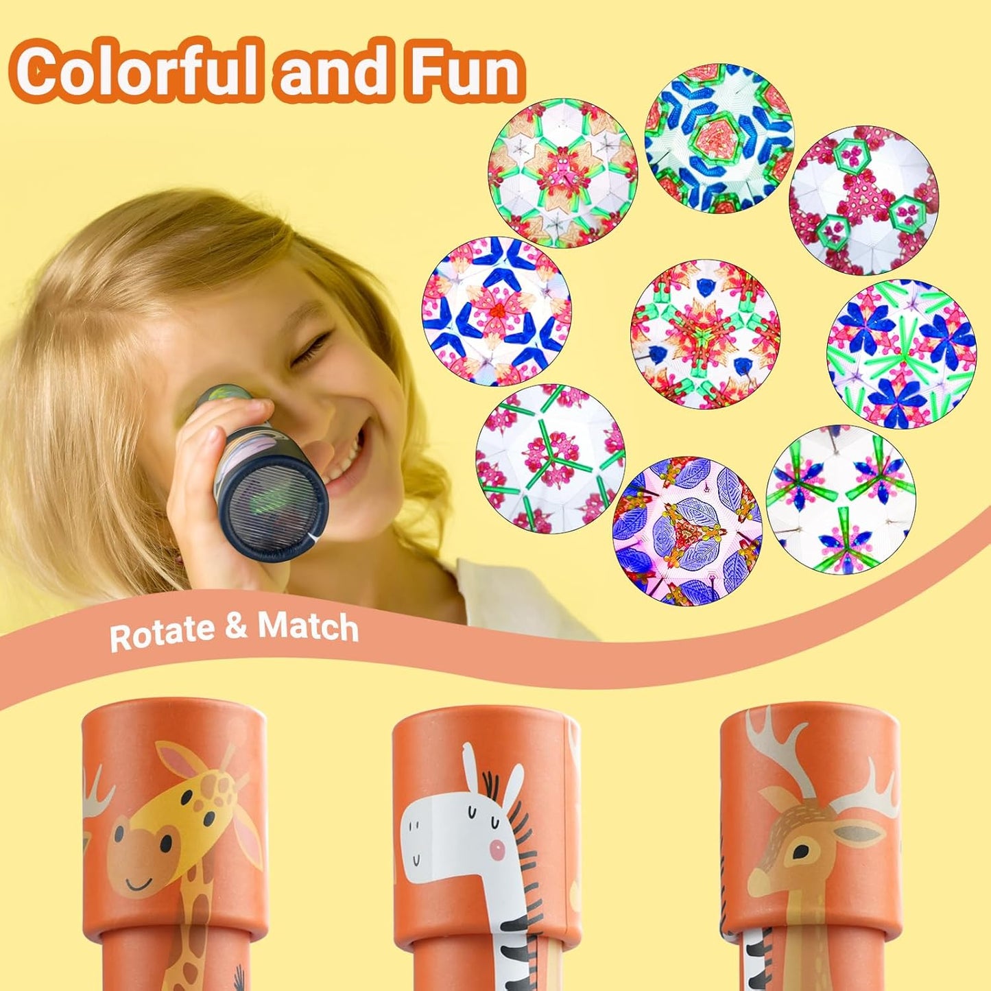 Magical Kaleidoscope Toy for Kids | Educational Visual Learning Fun (Buy 1 Get 1 FREE)